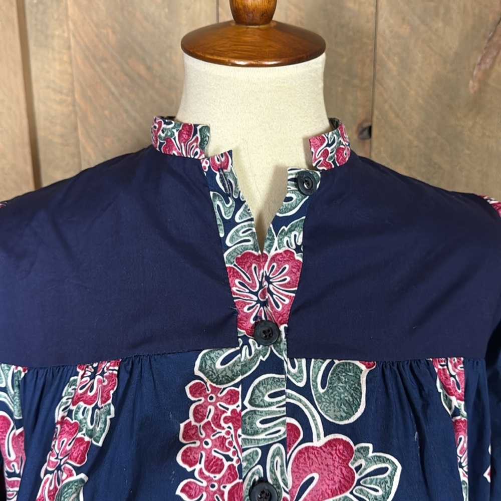 Vintage Jane M Hawaii tropical print dress / house dress - Picture 4 of 12
